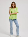 Moodo Moodo svijetlo zelena bluza na vezanje