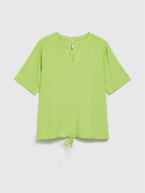 Moodo Moodo svijetlo zelena bluza na vezanje