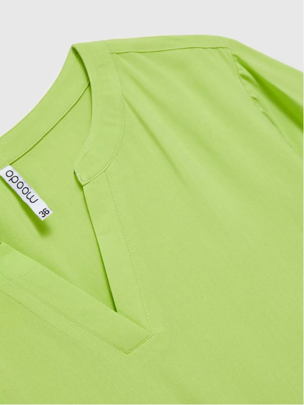 Moodo Moodo svijetlo zelena bluza na vezanje