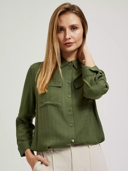 Moodo Kaki bluza s džepovima i dugim rukavima marke Moodo