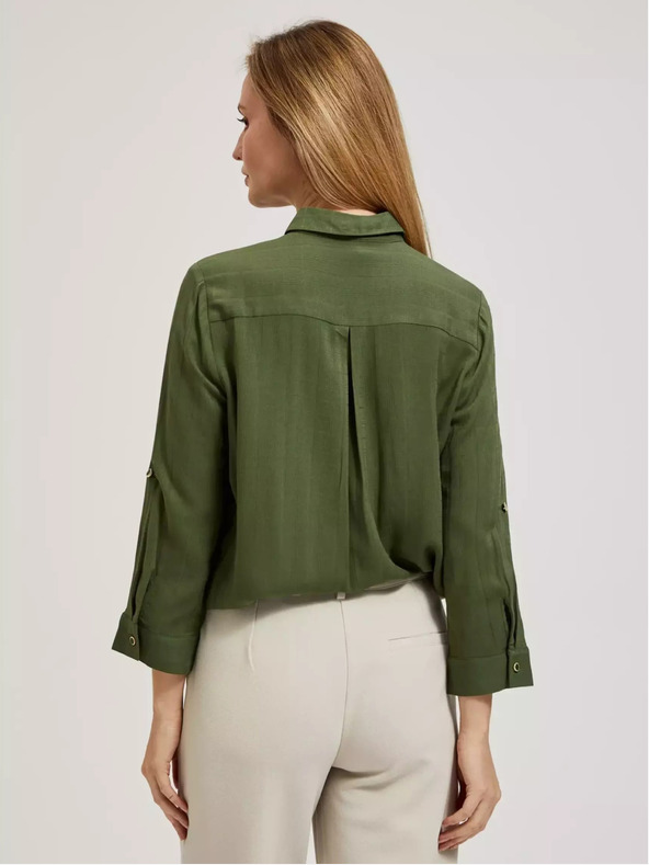 Moodo Kaki bluza s džepovima i dugim rukavima marke Moodo