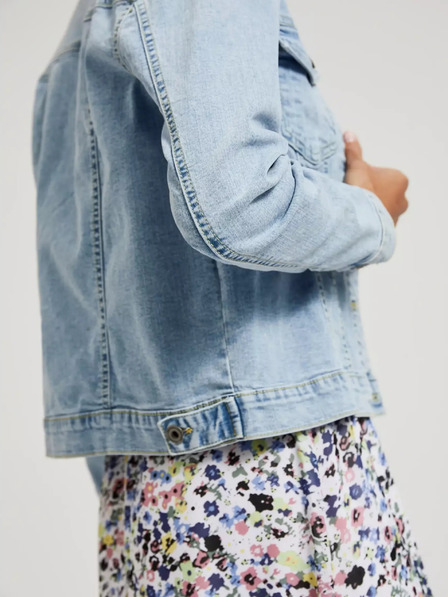 Moodo Moodo svjetloplava traper jakna s gumbima