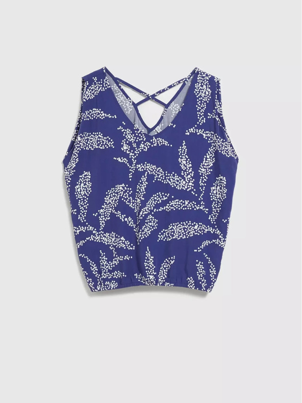 Moodo Moodo plavi top s uzorkom