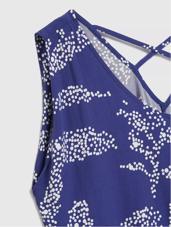 Moodo Moodo plavi top s uzorkom