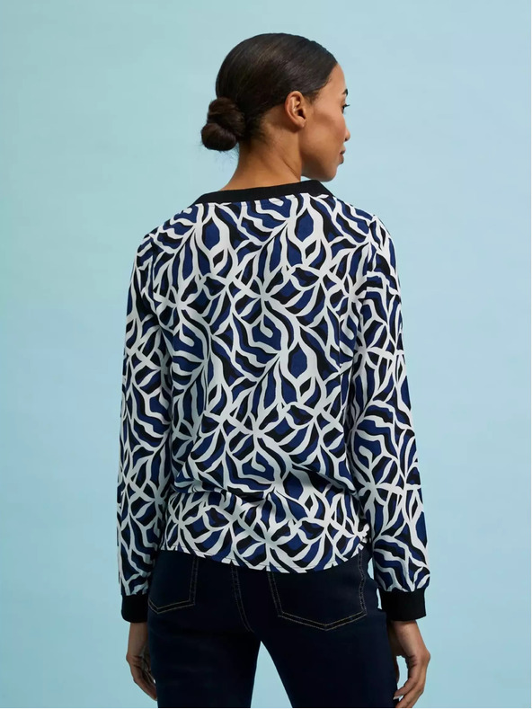 Moodo Košulja s geometrijskim uzorkom i V-izrezom Moodo