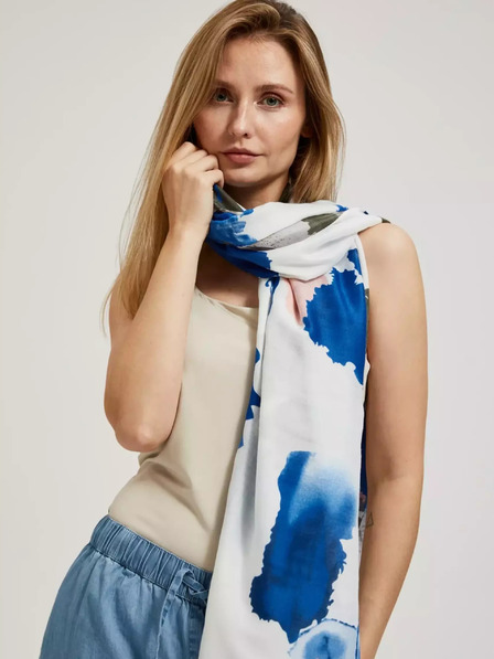 Moodo Plavi ljetni šal s Moodo uzorkom