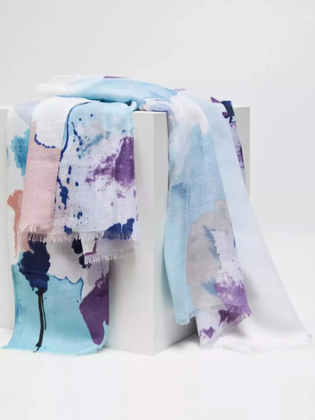 Moodo Moodo ljubičasti šal s uzorkom