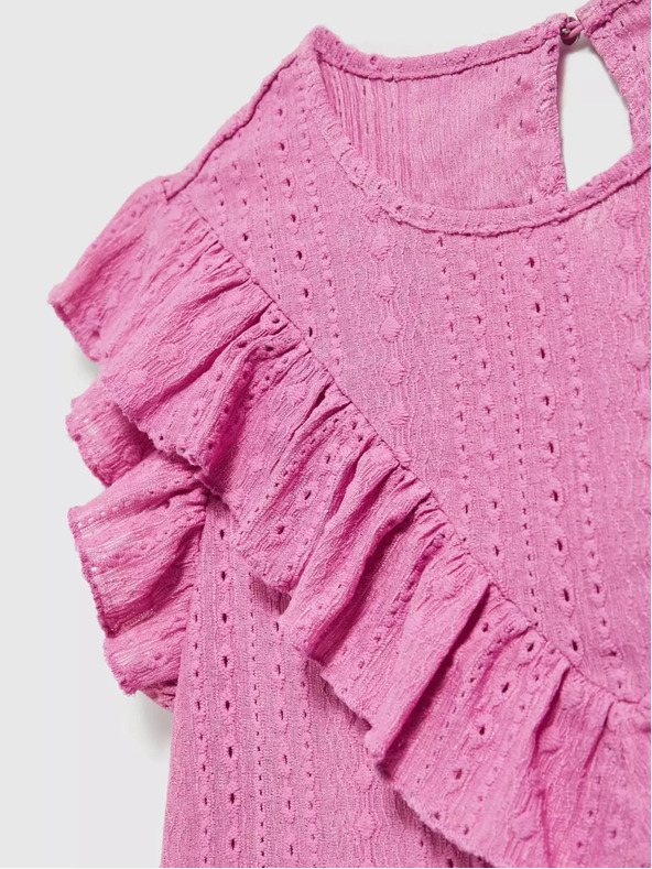 Moodo Moodo roza bluza na volane