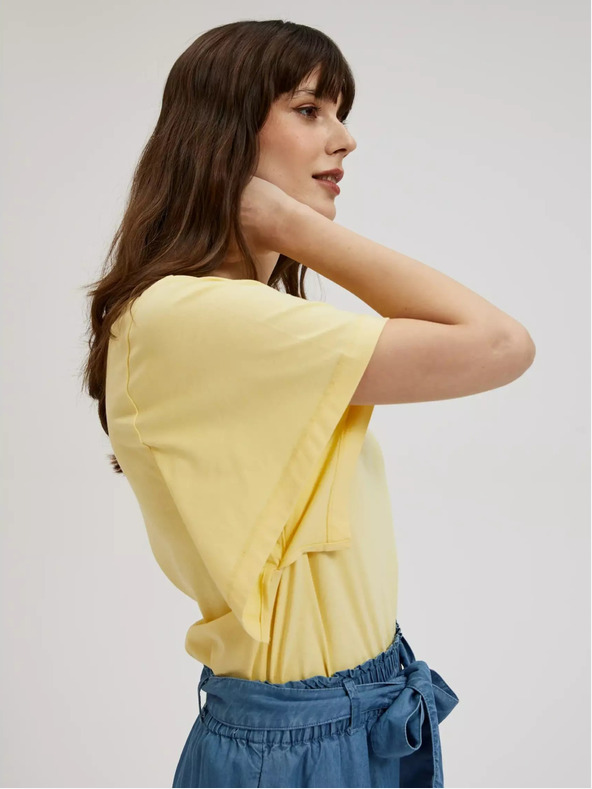 Moodo Moodo žuta majica širokih rukava