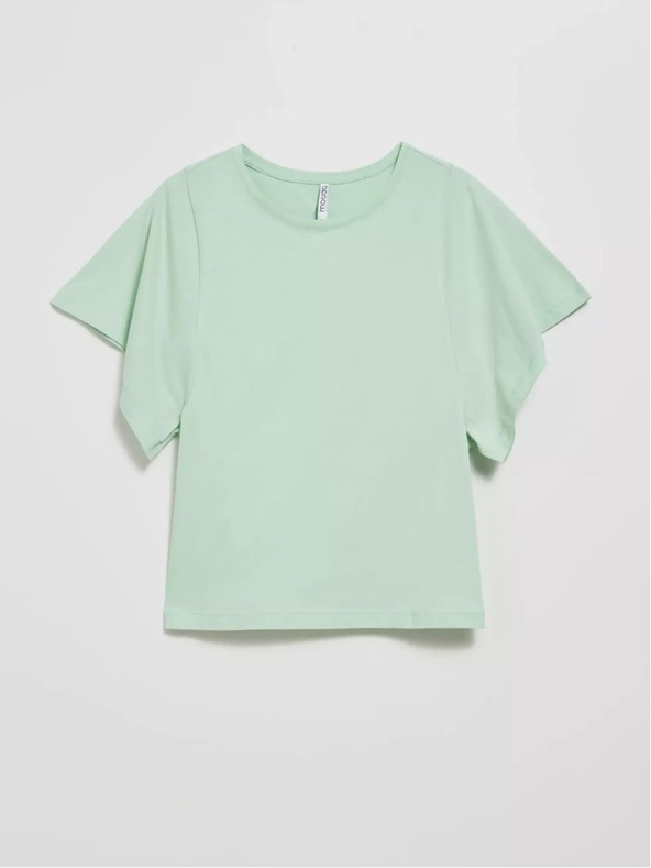 Moodo Moodo zelena majica širokih rukava