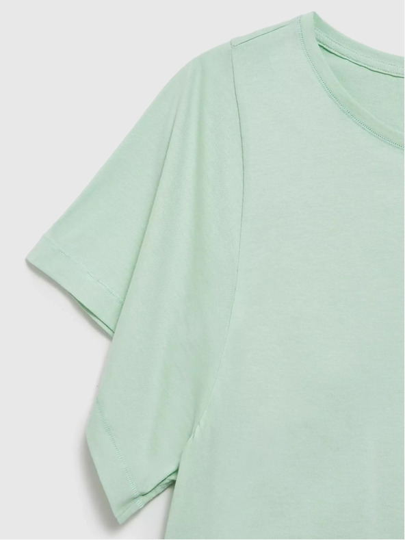 Moodo Moodo zelena majica širokih rukava