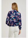 Moodo Moodo tamnoplava bomber jakna s cvjetnim printom