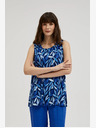Moodo Moodo tamnoplavi top s uzorkom