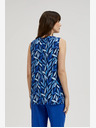 Moodo Moodo tamnoplavi top s uzorkom