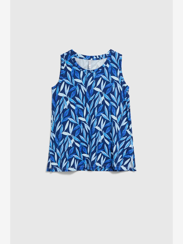 Moodo Moodo tamnoplavi top s uzorkom