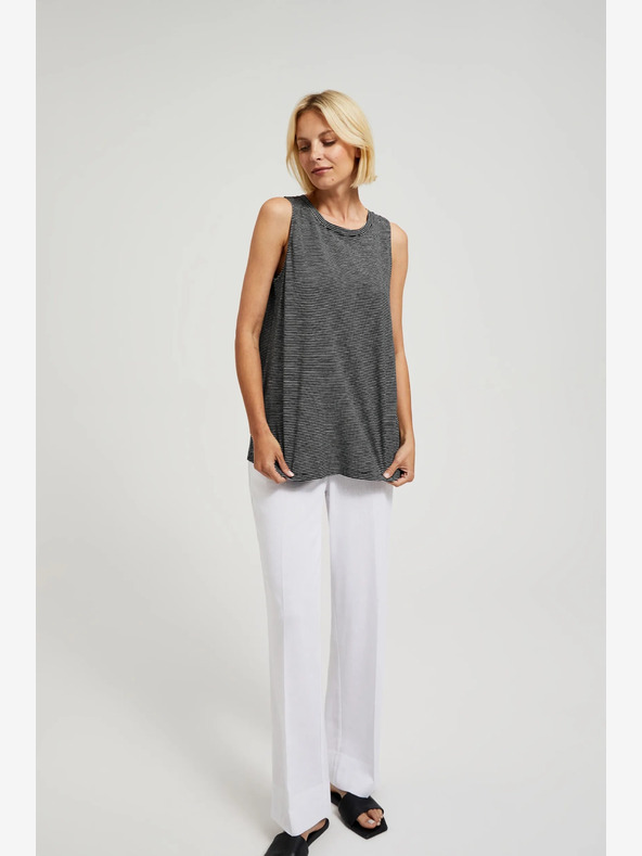 Moodo Moodo crni prugasti top