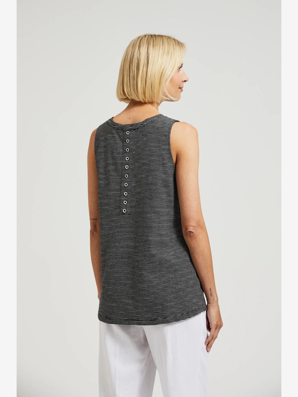 Moodo Moodo crni prugasti top