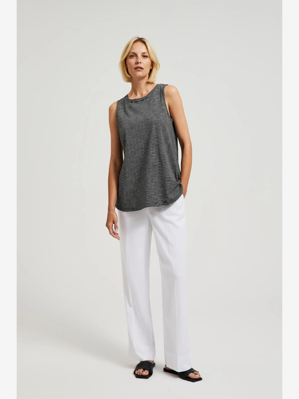 Moodo Moodo crni prugasti top