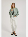 Moodo Moodo bomber jakna s patentnim zatvaračem u zelenoj boji