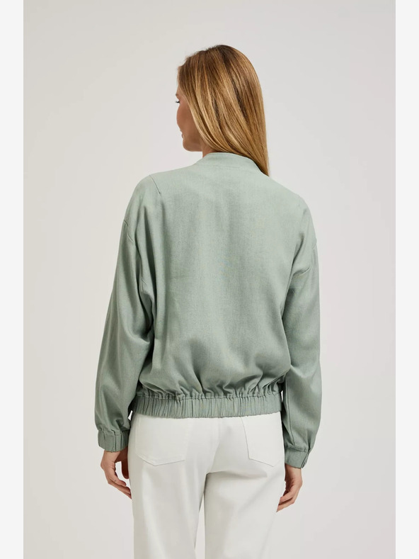 Moodo Moodo bomber jakna s patentnim zatvaračem u zelenoj boji