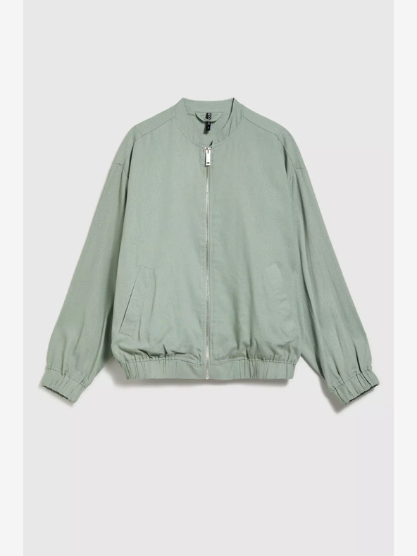 Moodo Moodo bomber jakna s patentnim zatvaračem u zelenoj boji