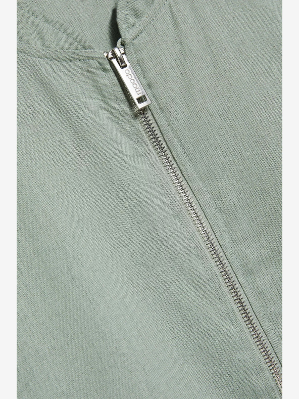 Moodo Moodo bomber jakna s patentnim zatvaračem u zelenoj boji