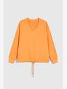 Moodo Moodo narančasta majica s V izrezom
