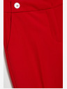 Moodo Crvene Moodo nabrane ravne hlače