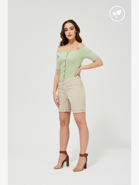 Moodo Moodo bež ženske kratke hlače