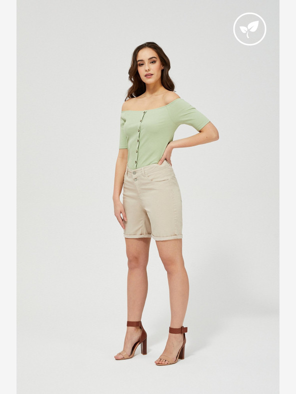 Moodo Moodo bež ženske kratke hlače