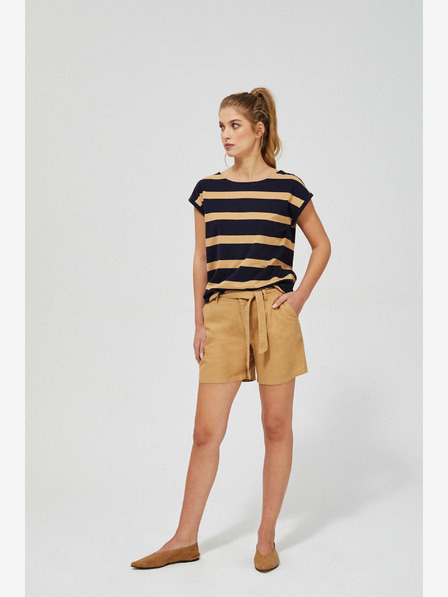 Moodo Moodo bež ženske kratke hlače