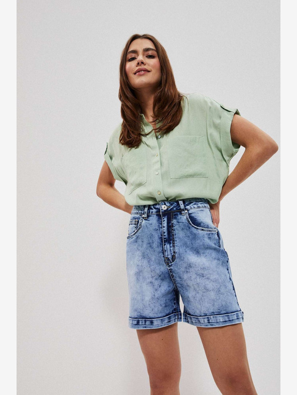 Moodo Moodo plave ženske traper kratke hlače