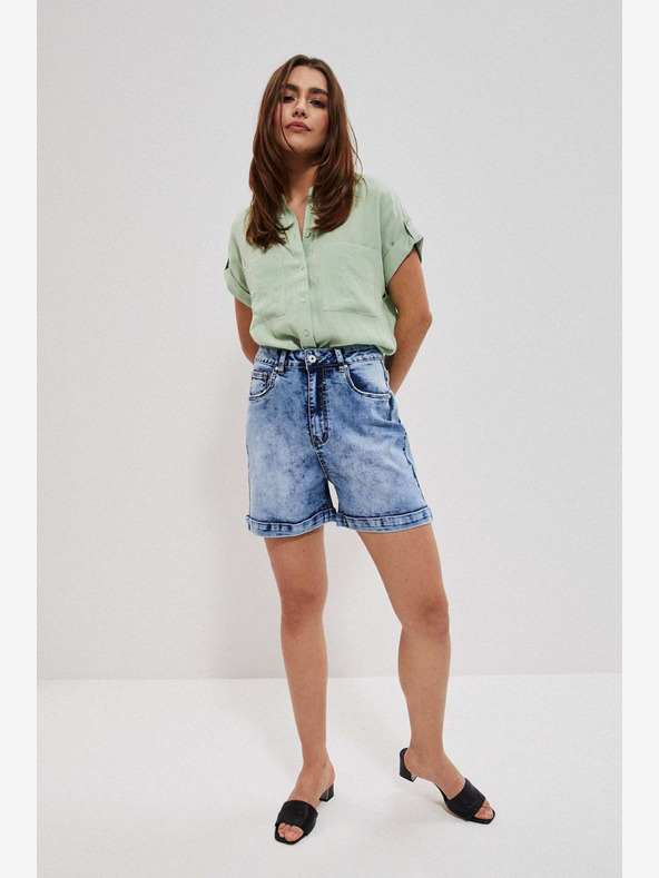 Moodo Moodo plave ženske traper kratke hlače