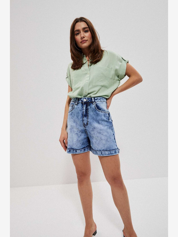 Moodo Moodo plave ženske traper kratke hlače