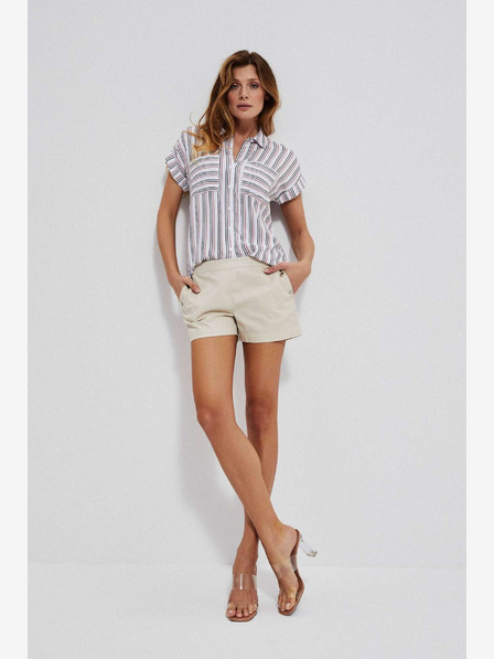 Moodo Moodo krem ​​ženske kratke hlače