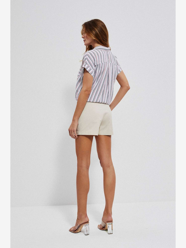 Moodo Moodo krem ​​ženske kratke hlače