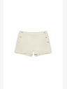 Moodo Moodo krem ​​ženske kratke hlače