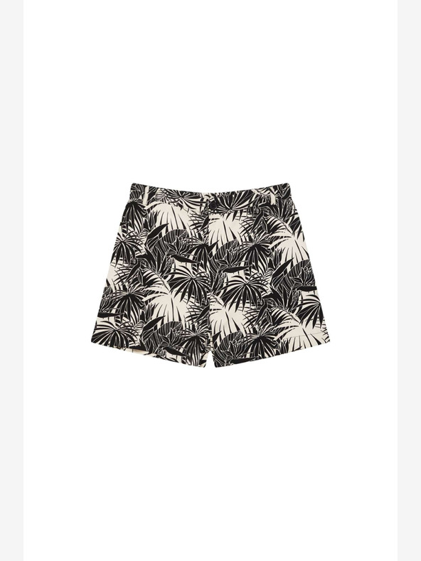 Moodo Bijelo-crne ženske kratke hlače s uzorkom marke Moodo