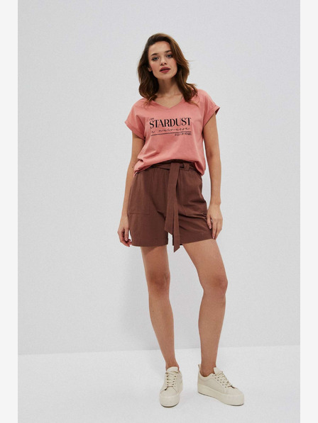 Moodo Smeđe ženske kratke hlače Moodo