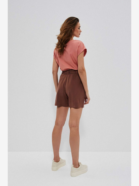 Moodo Smeđe ženske kratke hlače Moodo