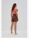 Moodo Smeđe ženske kratke hlače Moodo