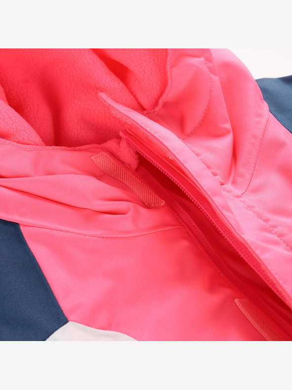 ALPINE PRO Dječja skijaška jakna s membranom ptx snow ALPINE PRO DEARO neon knockout pink