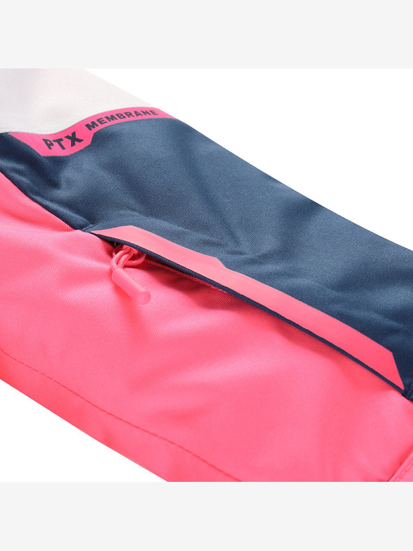 ALPINE PRO Dječja skijaška jakna s membranom ptx snow ALPINE PRO DEARO neon knockout pink