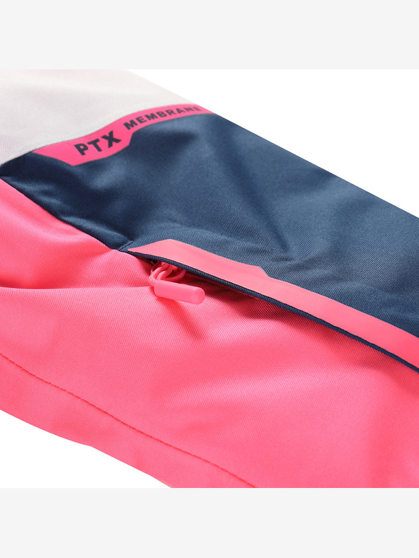 ALPINE PRO Dječja skijaška jakna s membranom ptx snow ALPINE PRO DEARO neon knockout pink