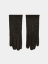 Moodo Crne ženske rukavice s kamenčićima Moodo