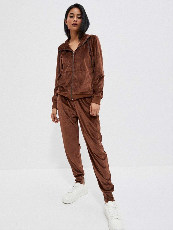 Moodo Smeđe ženske trenirke Moodo