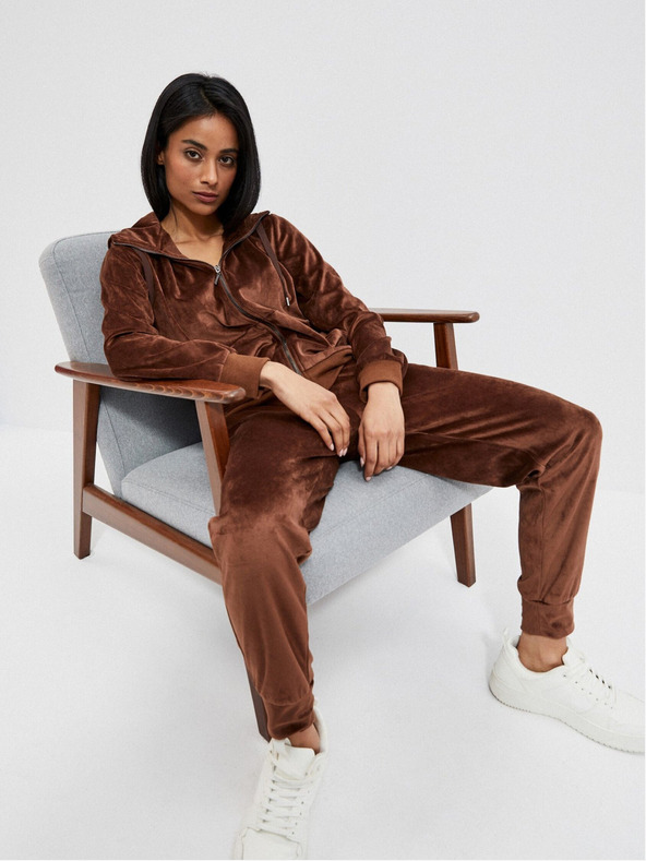 Moodo Smeđe ženske trenirke Moodo