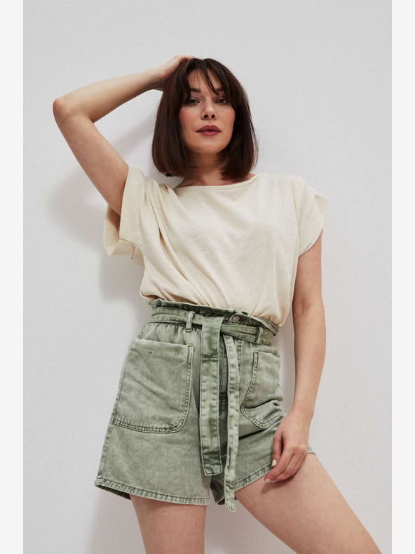 Moodo Zelene ženske kratke hlače Moodo