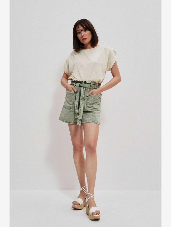 Moodo Zelene ženske kratke hlače Moodo