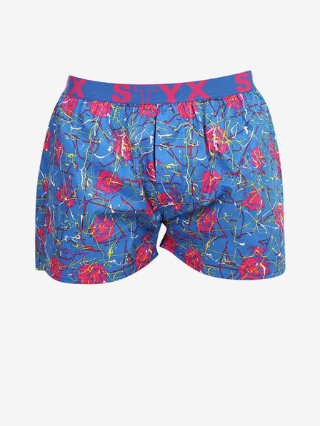 Styx Styx ružičasto-plave muške kratke hlače s uzorkom